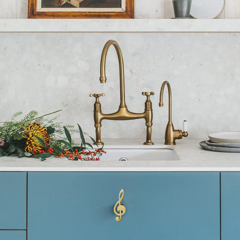 Music Note Brass Furniture Handle Knob