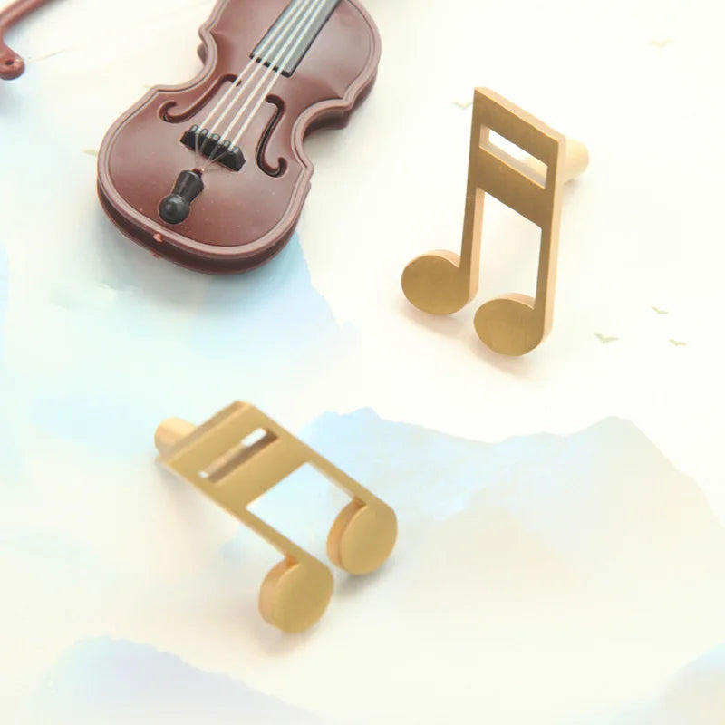 Music Note Brass Furniture Handle Knob