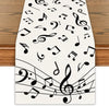 Musical Notes Linen Table Runner