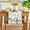 Musical Notes Linen Table Runner