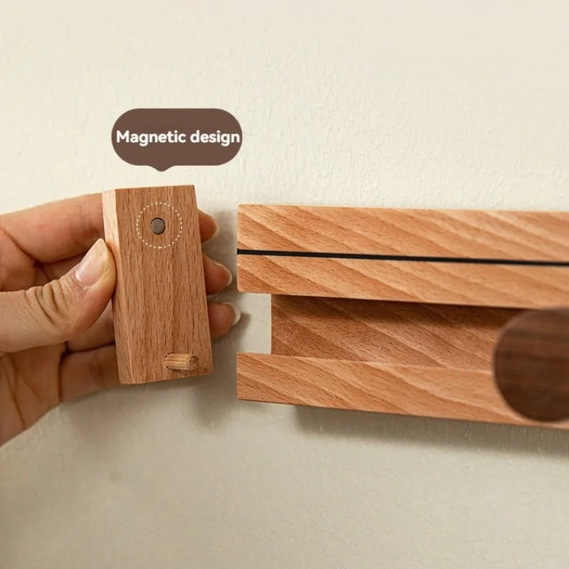 Adjustable Music Notes Wooden Wall Hanger