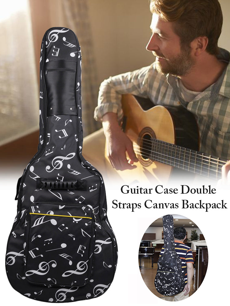 Music Notes Print Guitar Bag