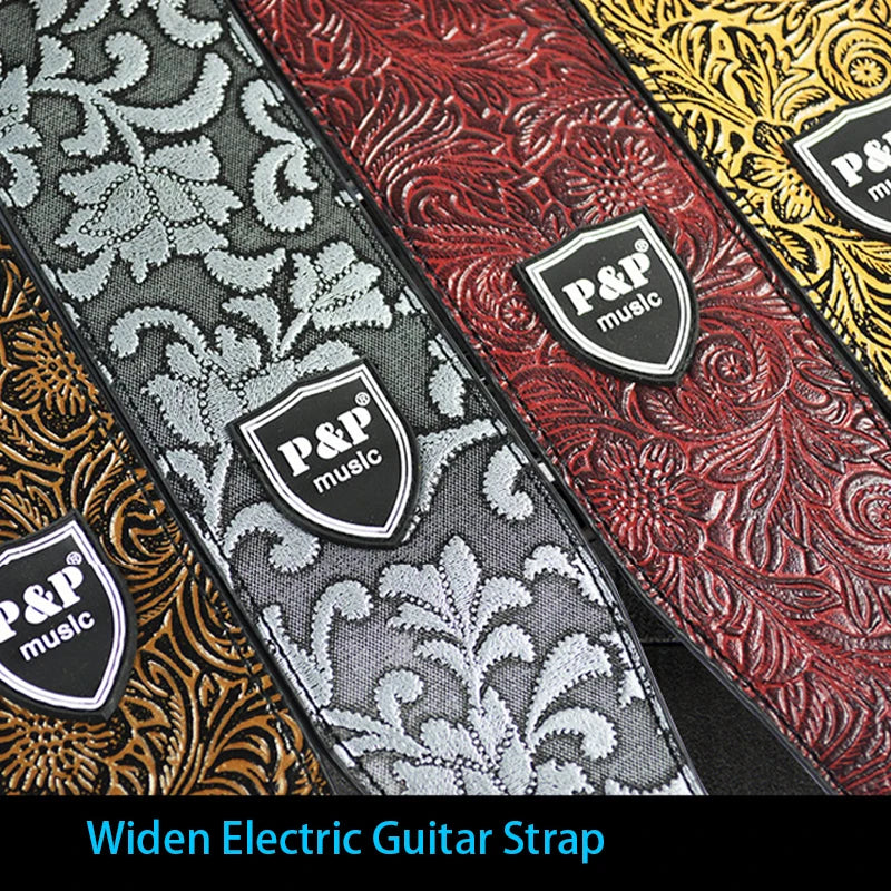 Adjustable Genuine Leather Guitar Straps