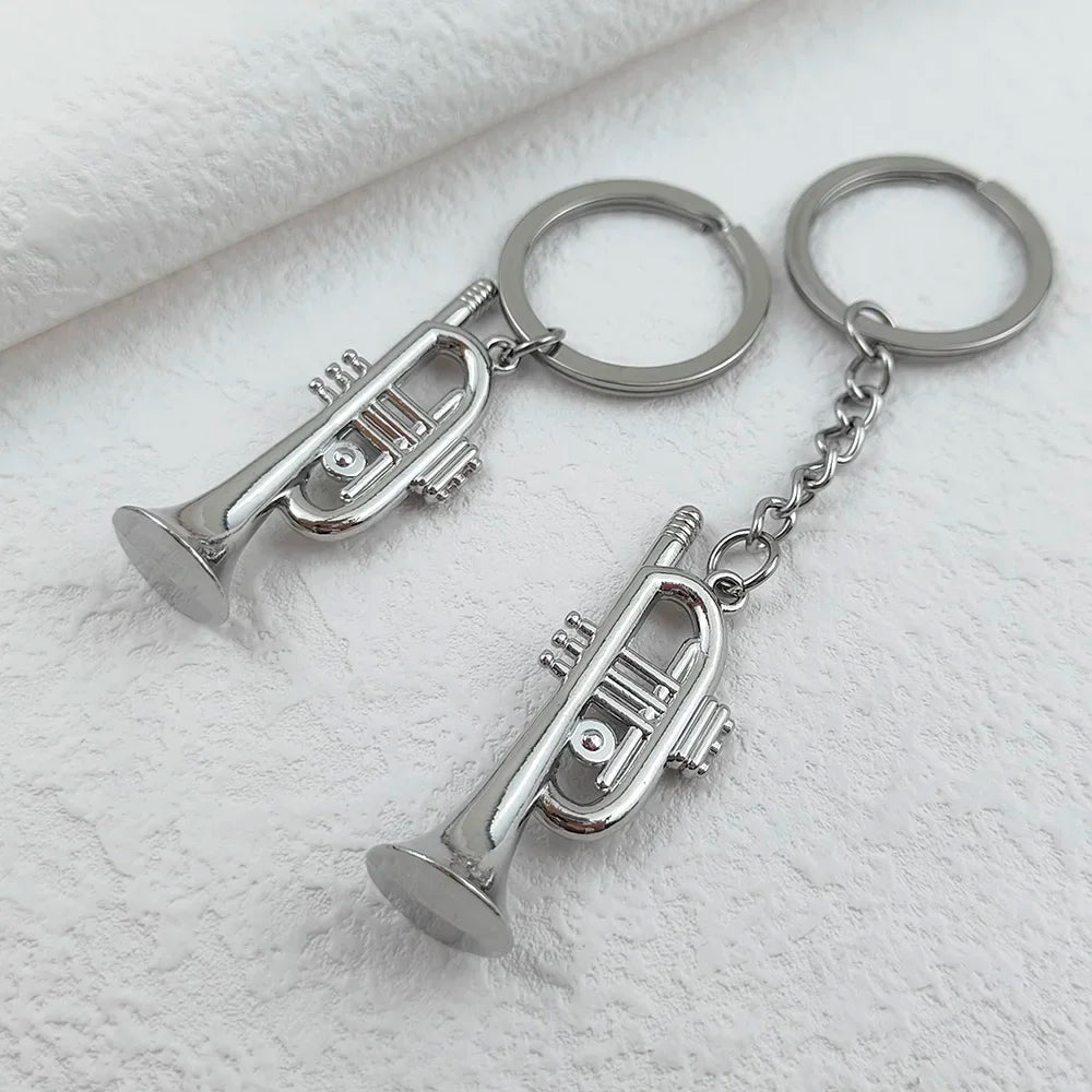 Trumpet Pendant Keychain