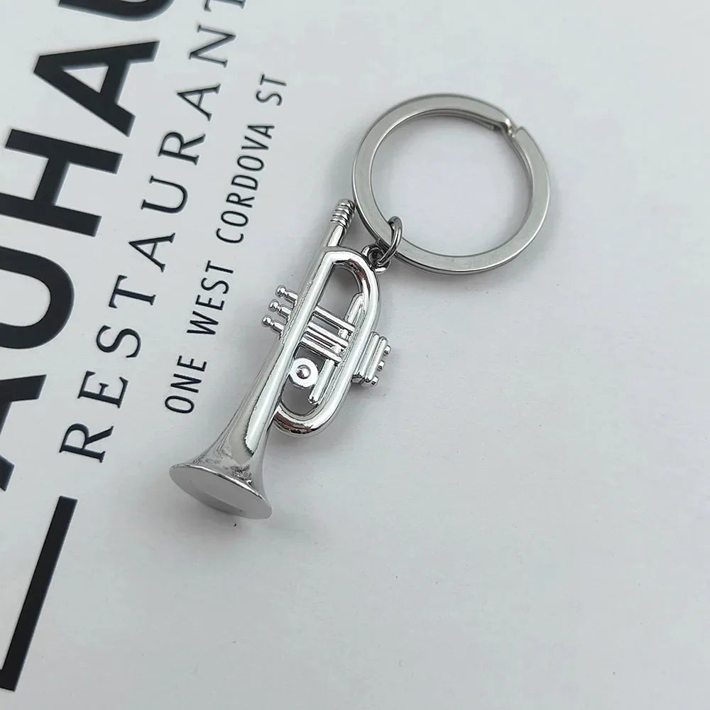 Trumpet Pendant Keychain