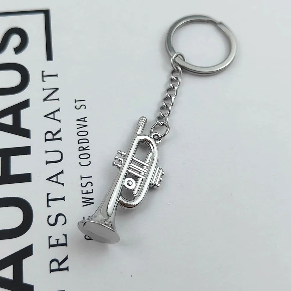 Trumpet Pendant Keychain