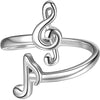 Music Notes Open Ring