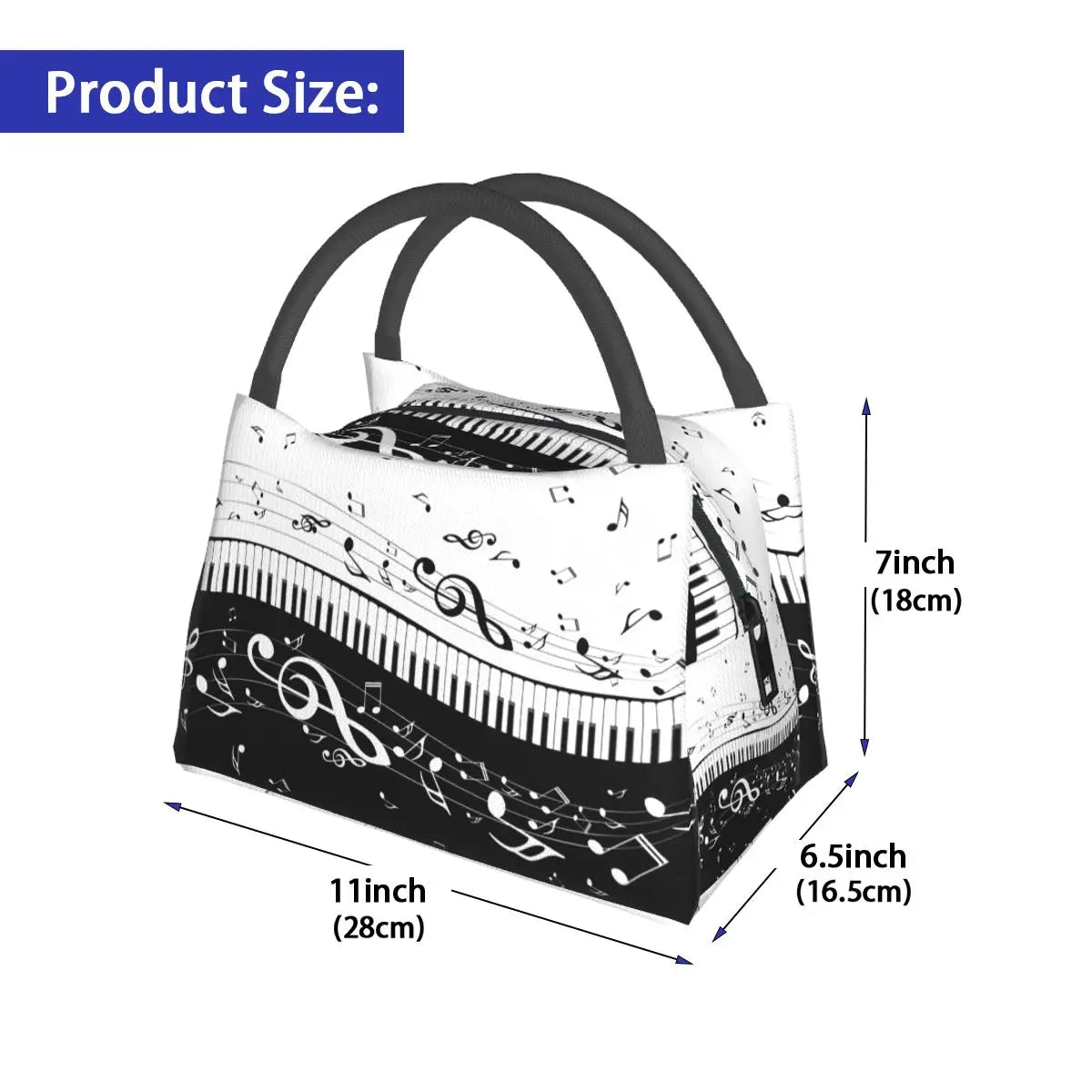 Piano Keys Thermal Bag