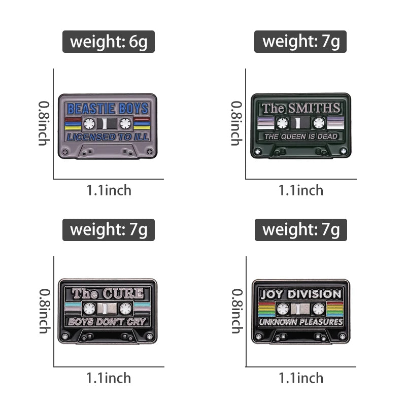 90's Nostalgic Music Cassette Pin