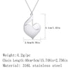 Eighth Note Quaver Music Heart Necklace