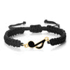 Eighth Note Music Rope Bracelet