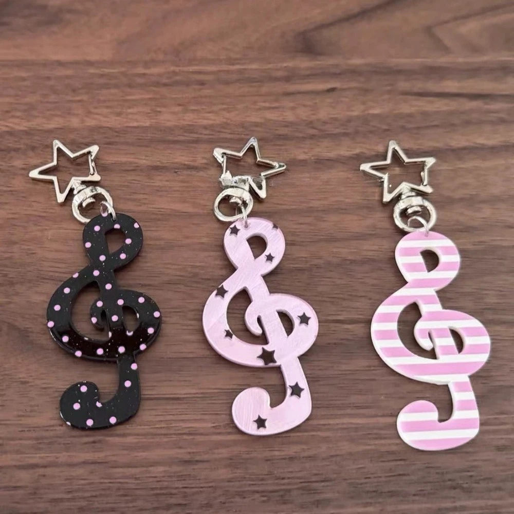 Music Treble Clef Star Carabiner Clip