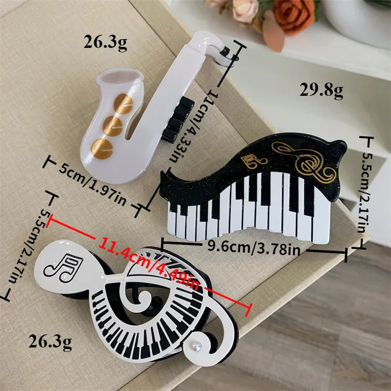 Music Instrument Hair Clip Collection
