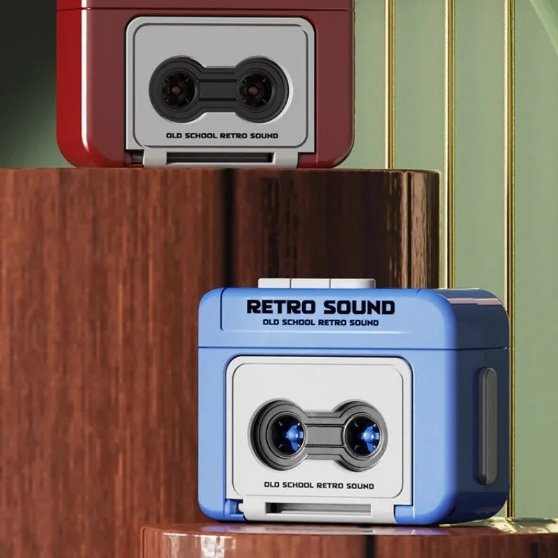 Retro Mini Voice Recorder Keychain