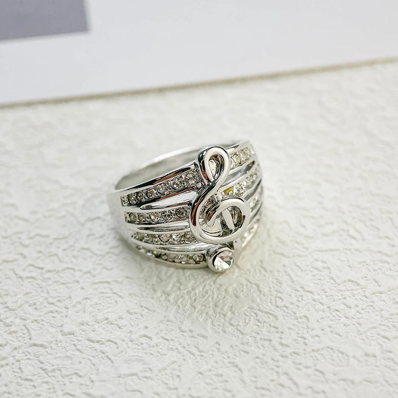Rhinestone Treble Ring - Artistic Pod