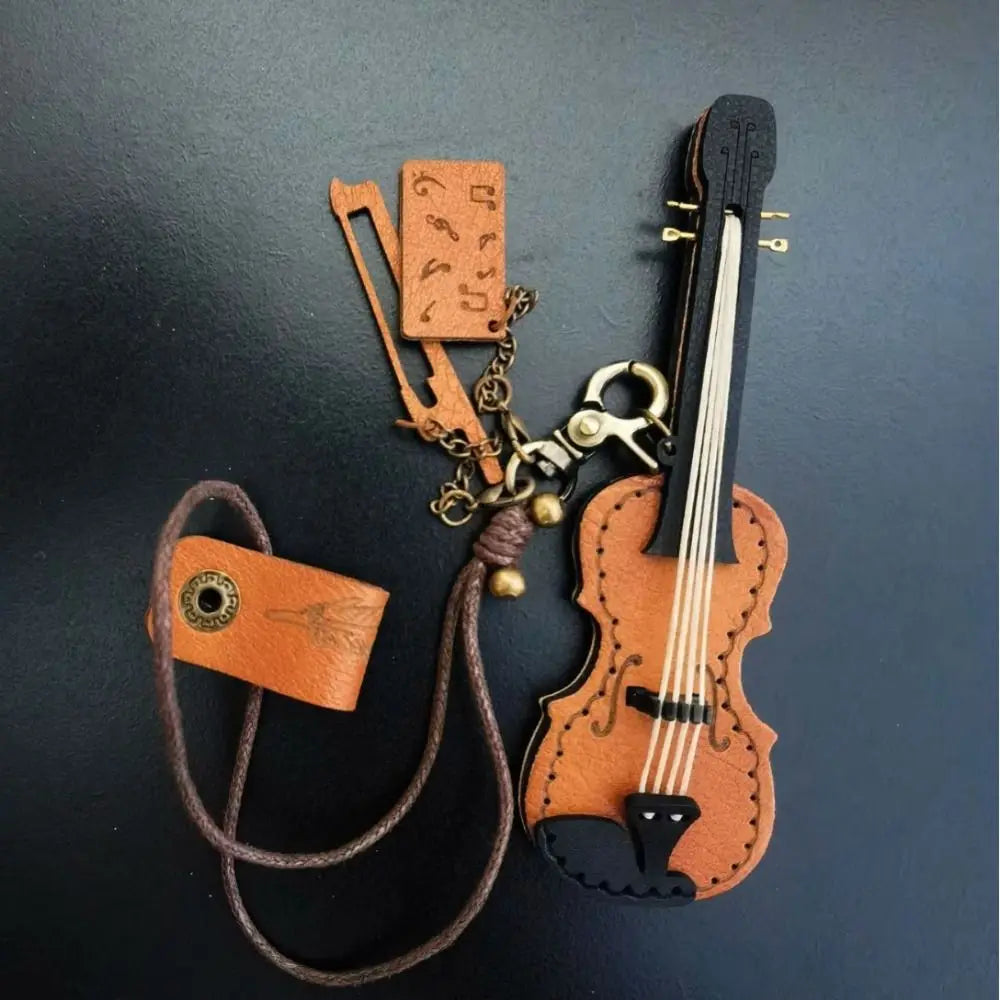 Exclusive Violin Leaher Keychain