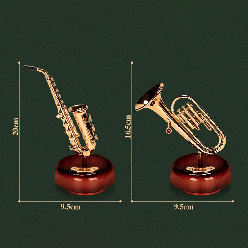Miniature Music Instrument Rotating Music Box