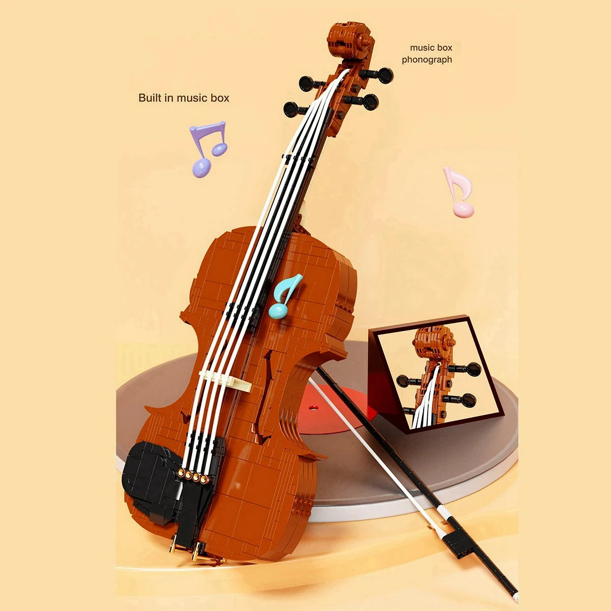 Artist Violin Building Blocks Toy