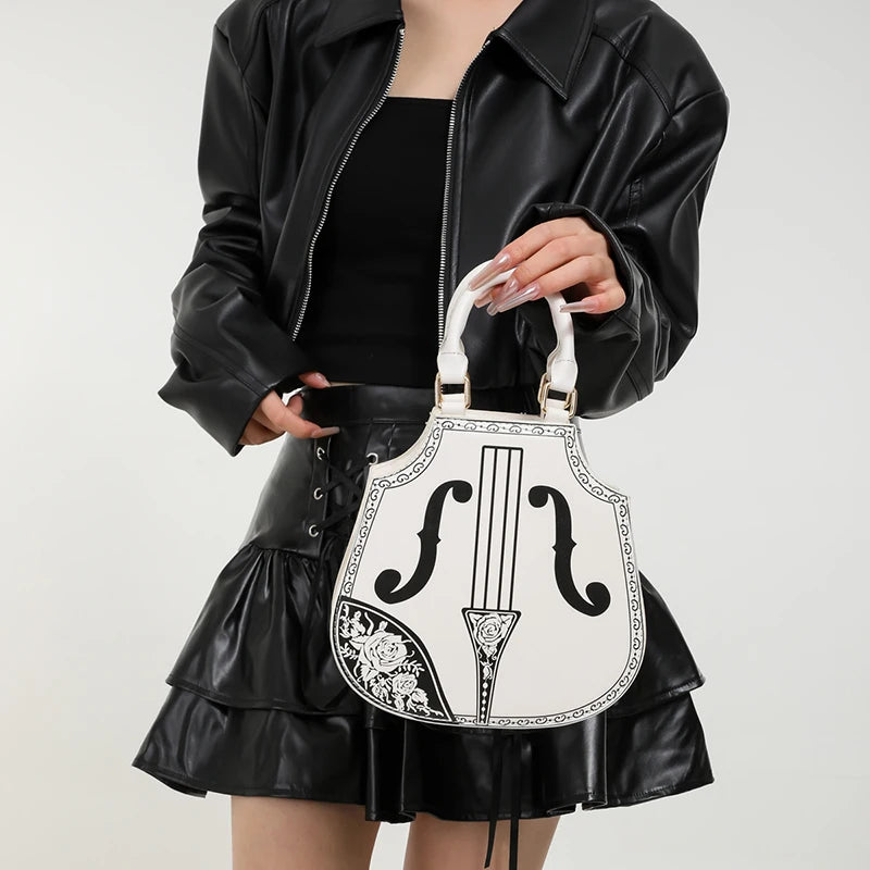 Stylish Violin Crossbody Handbag