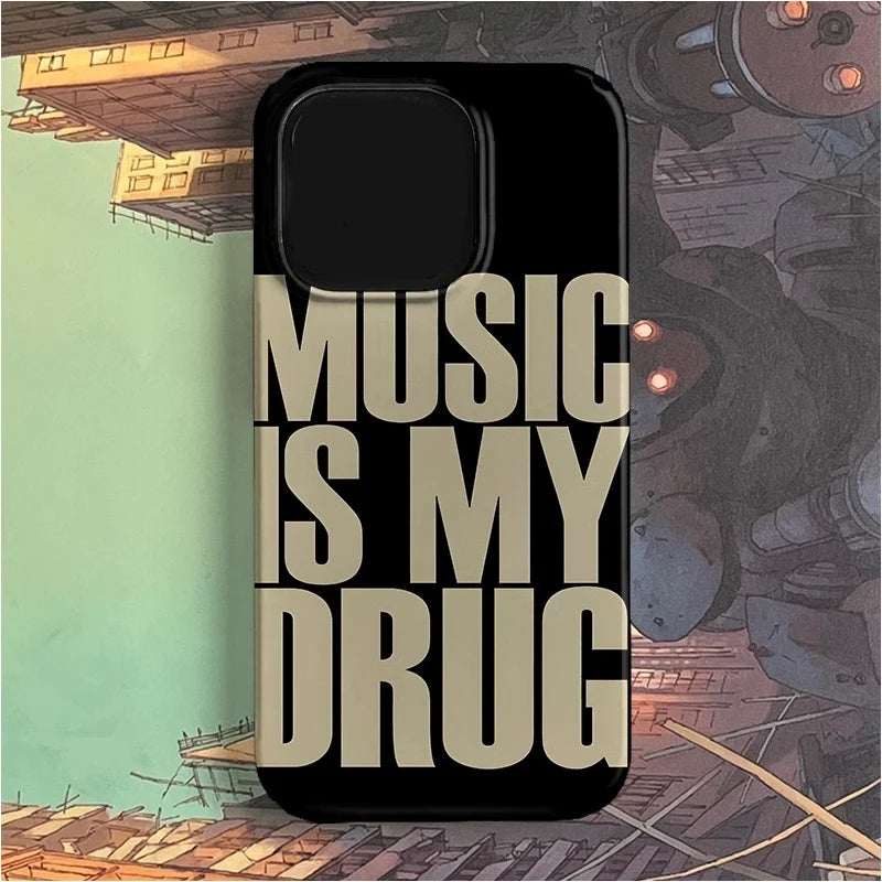 Music Is My Drug iPhone Phone Case