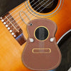 Guitar Shaped Embroidery Guitar Pick Holder Bag
