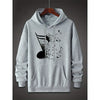 Music Note Pattern Hoodie