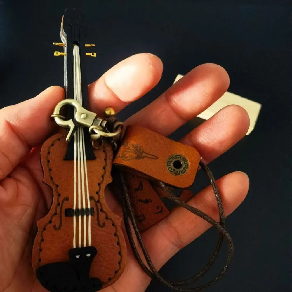 Exclusive Violin Leaher Keychain