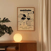 Retro Music & Wine Social Club Canvas Wall Art