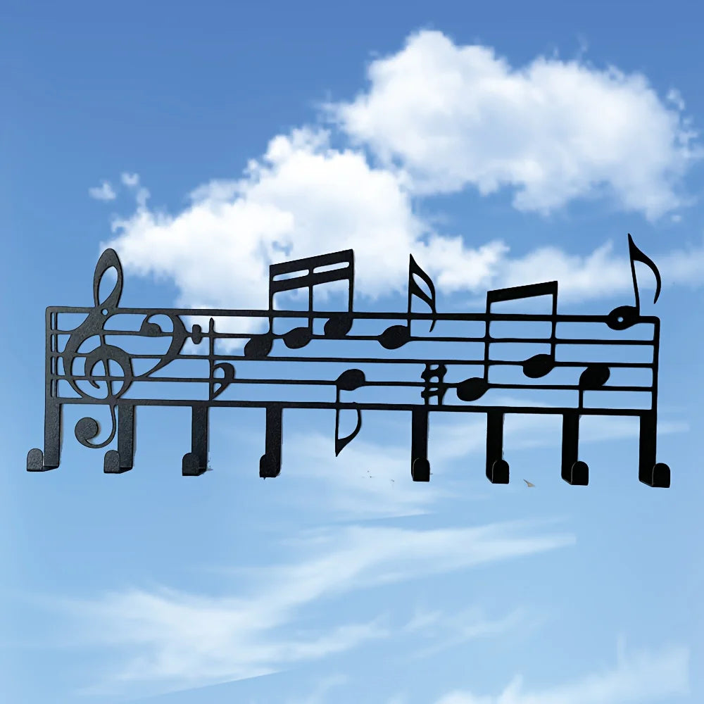 Music Notes Wall Hooks Decorative Hanger