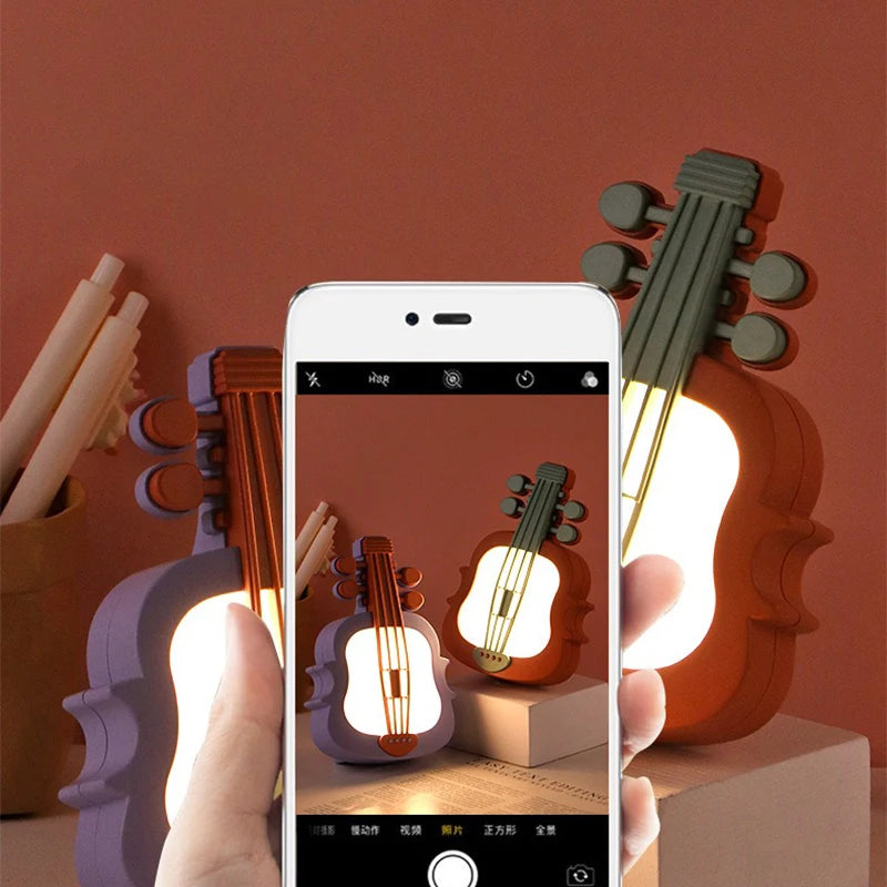 Cute Violin LED Lamp