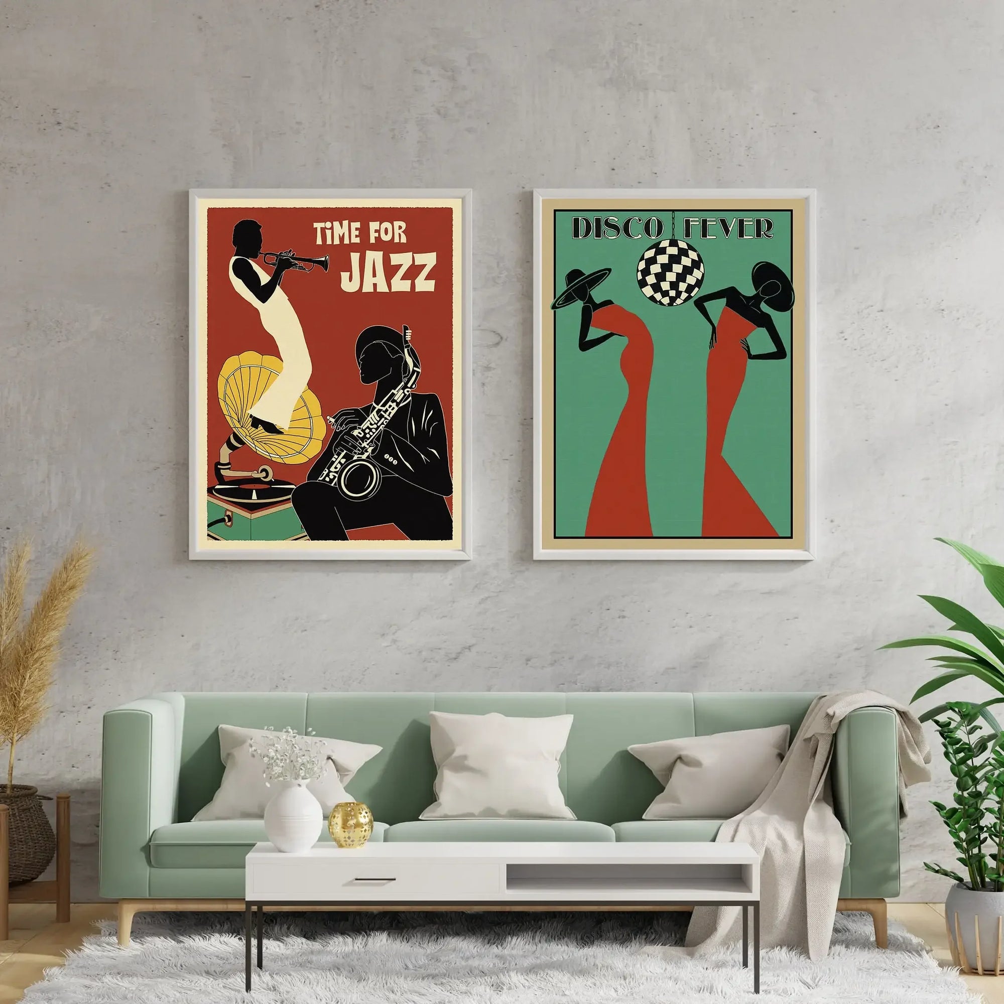 70s Retro Jazz Music Poster Wall Art