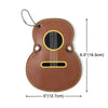 Guitar Shaped Embroidery Guitar Pick Holder Bag