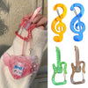 Guitar & Music Notes Acrylic Carabiner Clip