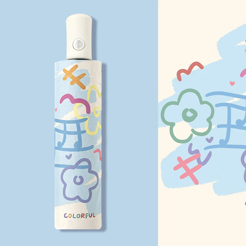 Colorful Music Flowers Umbrella