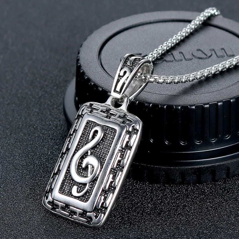 Rock Musical Note Pendant - Artistic Pod