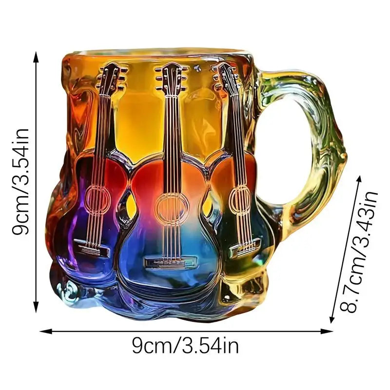 Artistic 3D Guitar Art Mug