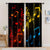 2pcs Colorful Music Notes Curtain Set
