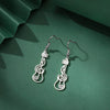 Violin/Guitar & Music Notes Dangle Earrings