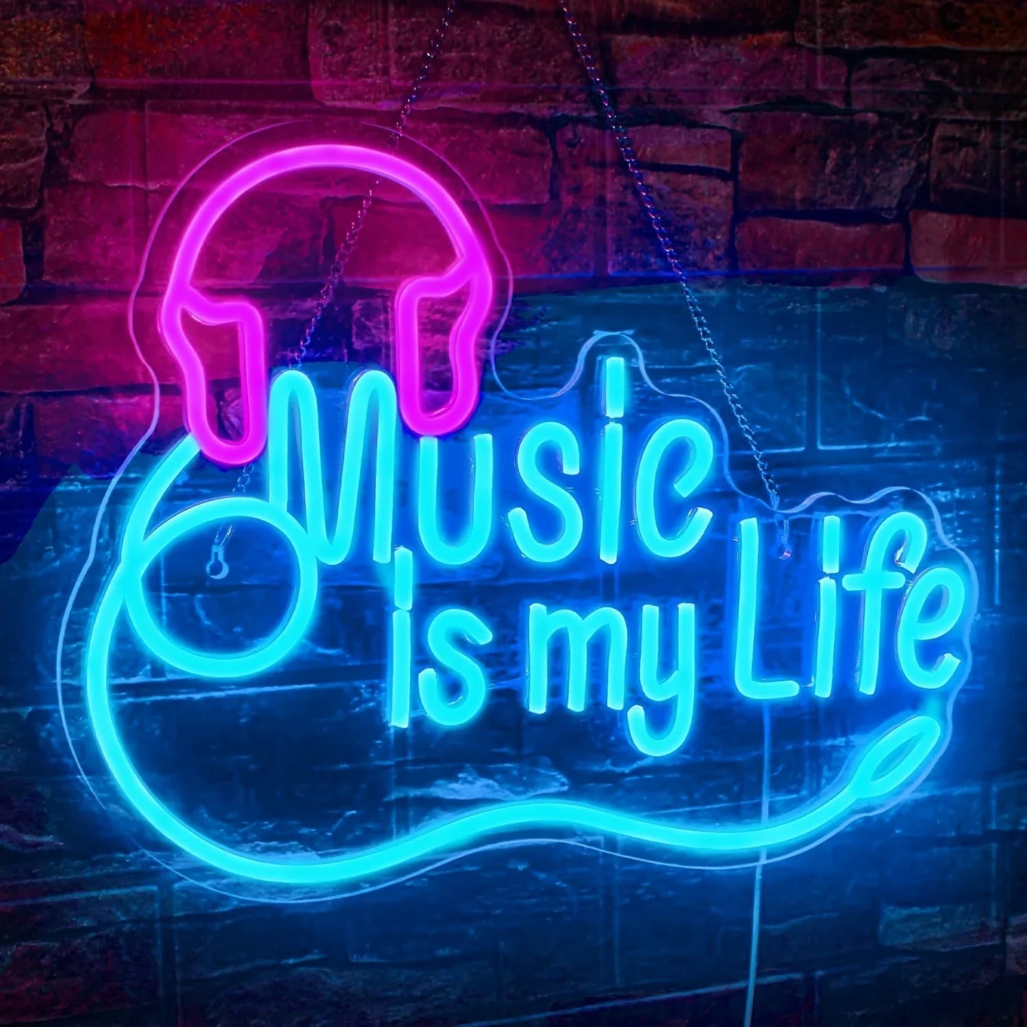 Music Is My Life LED Neon Sign