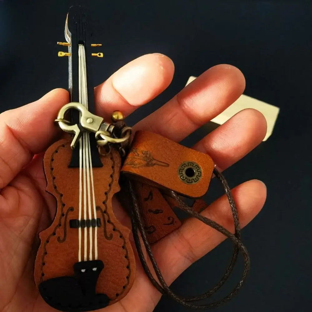 Exclusive Violin Leaher Keychain