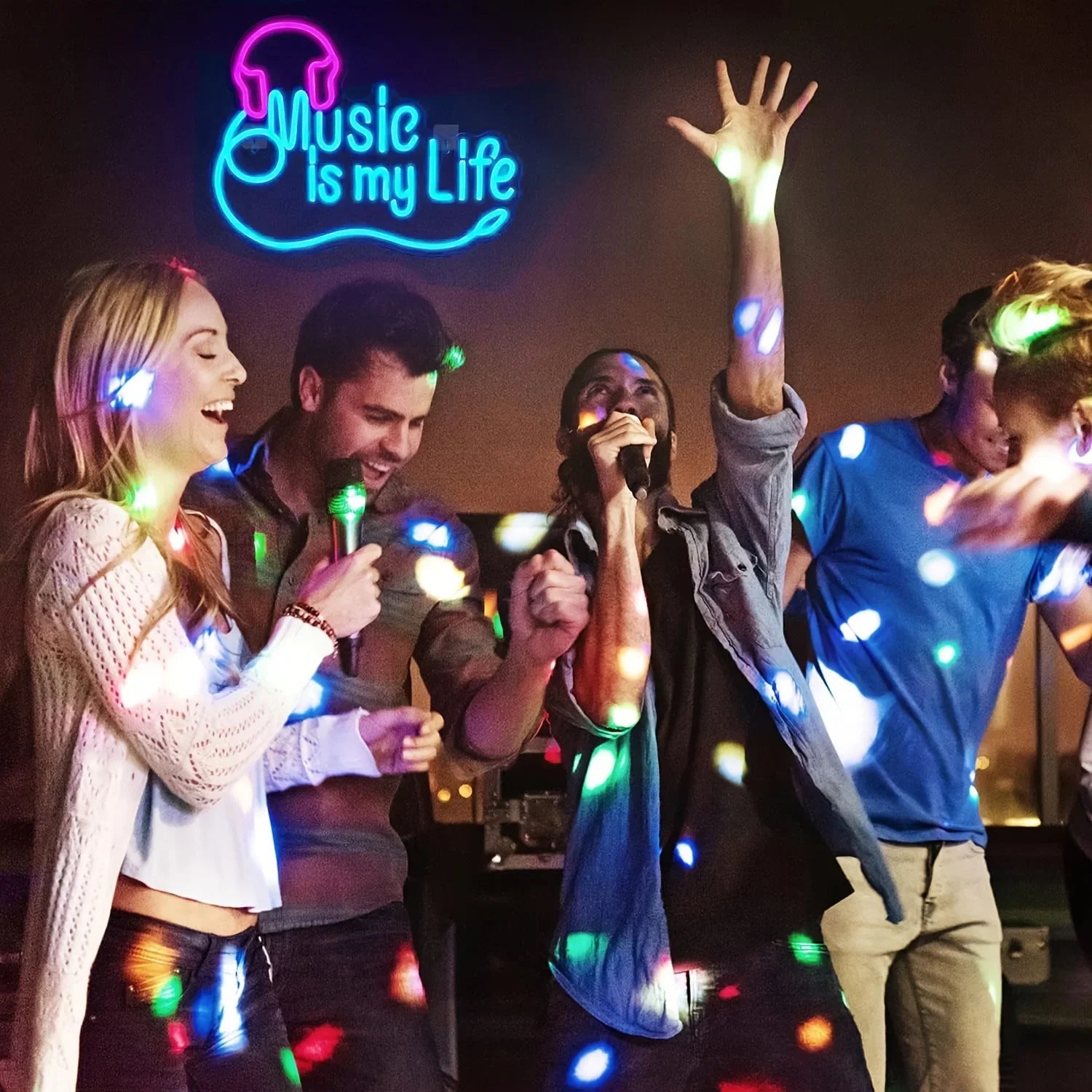 Music Is My Life LED Neon Sign