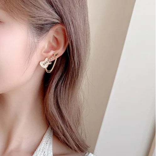 Electric Guitar Chain Earrings