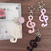 Music Treble Clef Star Carabiner Clip