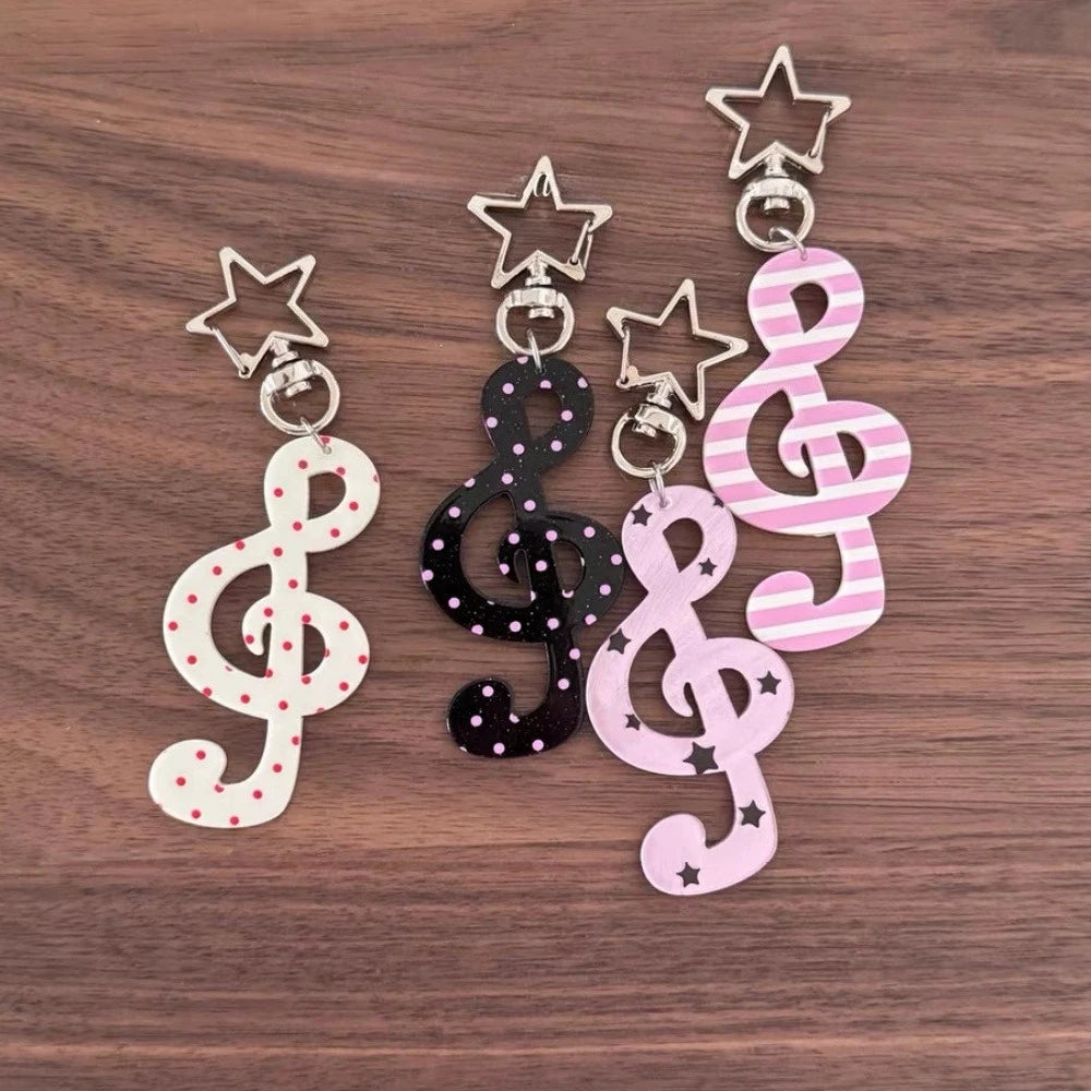Music Treble Clef Star Carabiner Clip