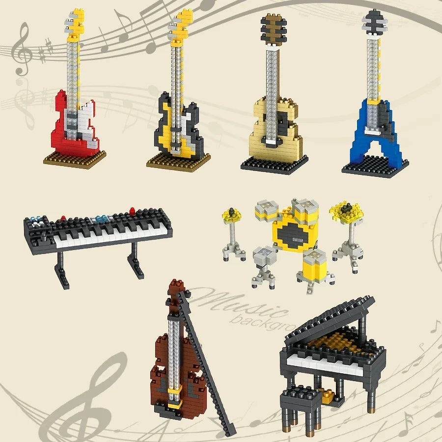 Mini Musical Instrument Building Blocks Toy
