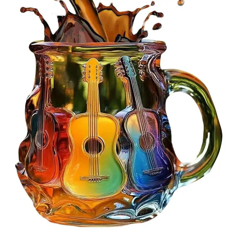 Artistic 3D Guitar Art Mug