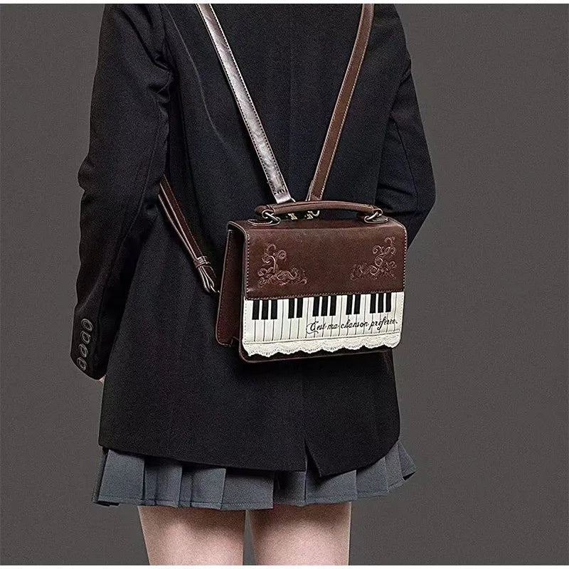 Vintage Piano Crossbody & Shoulder Bag
