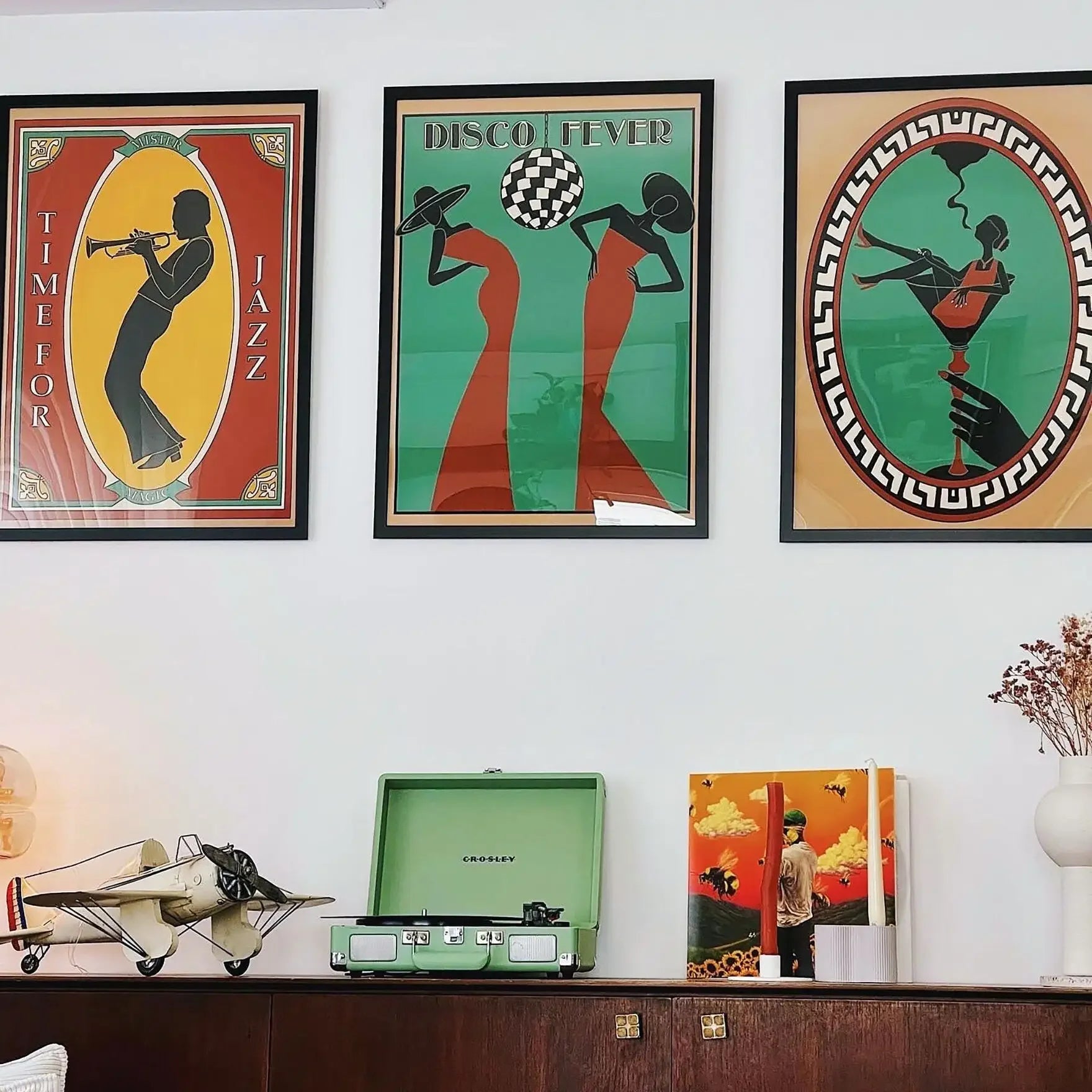 70s Retro Jazz Music Poster Wall Art