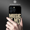 MUSIC IS MY DRUG Theme iPhone Phone Case