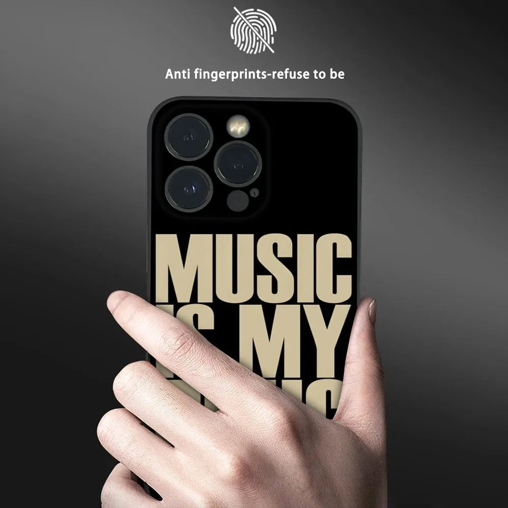 MUSIC IS MY DRUG Theme iPhone Phone Case